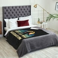 thumbnail image 5 of XMXT Flannel Warm Throw Blanket, Big Foots Walking Illustration Bedroom Decor Blankets for Bed Couch Living Room, 50 x 70 inches, 5 of 9