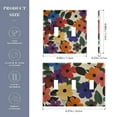 thumbnail image 2 of Yayeee Toggle Light Switch Wall Plate 2-Gang 4.56"x4.48" Decorative Outlet Cover, Large Colorful Flowers Pattern, 2 of 7