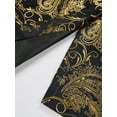 thumbnail image 5 of Beauty-Emily Men's 2-Piece Baroque Print Suit Set with Shawl Collar Blazer & Pants – Luxury Slim Fit, Long Sleeve, Wedding, Party & Formal Wear, 5 of 9