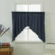 thumbnail image 2 of Ventana De Inicio Triangular De 2 Paneles Con Encaje Voile Valance Cafe Tiers Cortinas Azul oscuro 90x90cm, 2 of 9
