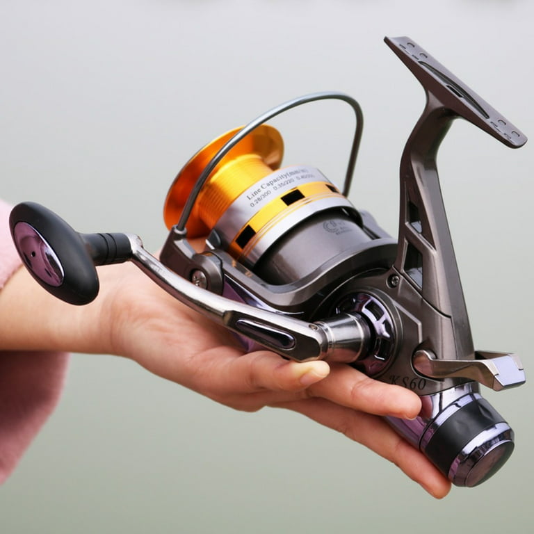 [SALE]Sougayilang 3000-8000 Spinning Fishing Reel Double Drag Aluninium  Spool Fishing Reel