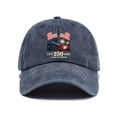 thumbnail image 1 of Visor Style Washed Soft Top Baseball Cap with Letter Print for Everyday Wear and Outdoor Sun Designed for All Seasons, 1 of 2