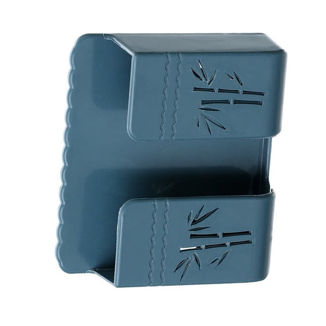 Injueey Organizador de almacenamiento de teléfono, estante de pared adhesivo Universal, soporte de artículos diversos de estilo sin costuras Almacenamiento y organización del hogar azul Injueey HA006455-03B
