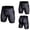 Black, variant on TAIAOJING Men's Shorts Casual Classic Fit Solid Color Texture Design Fitness Running Training Pants Breathable Quick Drying Pants Stretch Tights Short