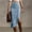 A789 Light Blue, variant on Women's High Waisted Midi Wrap Skirt Faux Suede Fringe Hem Side Split Asymmetrical Pencil Skirt Elegant Boho Style For Club Party Night Out