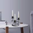 thumbnail image 6 of PEONAVET Candle Stand,Decorative Candlestick Holders for Pillar Candles,Vintage Tall Candle Sticks Stand Holder for Table, Mantel, Wedding, Housewarming Gift, Home Decor（Black） up to 65% off, 6 of 6