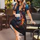 thumbnail image 3 of Easygdp Forest Cool Lion para Vestido Transpirable de Mujer, Vestido Suelto de Manga Corta con Pliegues y Bolsillos para el Verano, 3 of 6