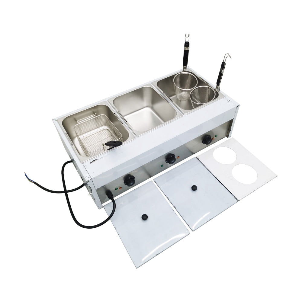 INTBUYING 3in1 Electric Noodles Cooker Frying Stove Kanto Cooking