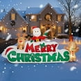 thumbnail image 5 of 9.5 FT Christmas Inflatable Merry Christmas Sign with Santa, Reindeer & Gingerbread Man, LED Lit in- & Outdoor Decoration for Yard Garden Lawn Winter Decor, 5 of 9