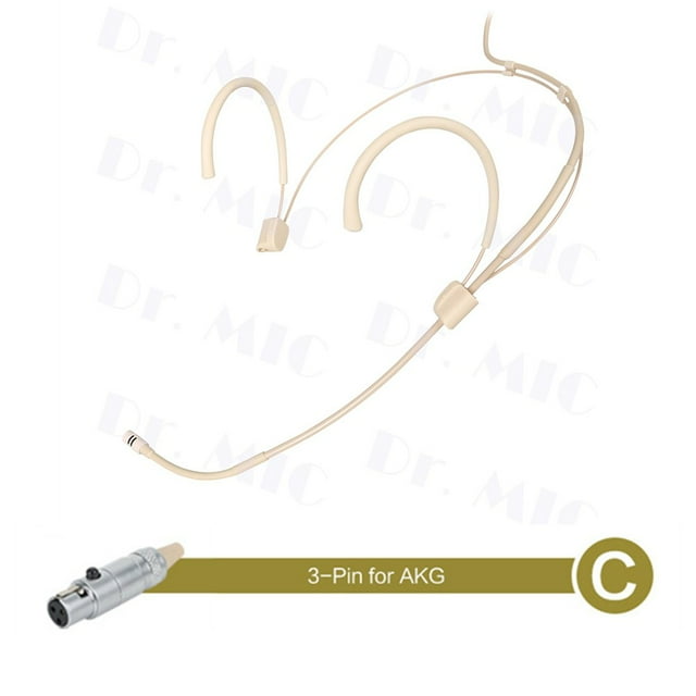 Adjustable Headset Mic Cardioid Headworn Microphone 3.5Mmxlr for Wireless