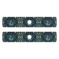 thumbnail image 7 of Yayeee Faucet Mat for Kitchen Sink 30" Diatomite Long Splash Guard Pad, Green Dragon Flowers, 2 Pack, 7 of 7