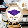 thumbnail image 7 of Uxcell 6 Pcs Square Hand Towels, 11.8 x 11.8" Soft Microfiber Hanging Hand Towel with Hanging Loop Highly Absorbent Kitchen Towels for Home Bathroom Kitchen Cleaning Supplies, Drak Purple, 7 of 7