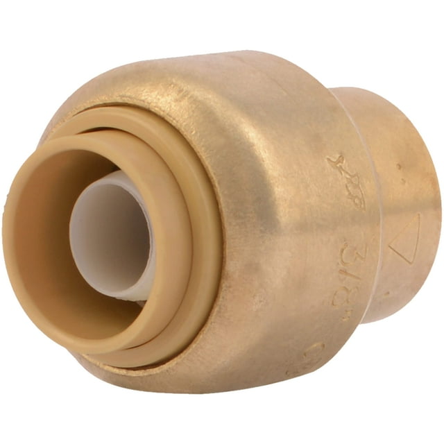 Accesorio de plomería de latón SharkBite Push Cap de 3/8 pulgadas