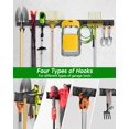 thumbnail image 2 of Organizador de herramientas para garaje PIYILO de 163 cm para montaje en pared con 10 ganchos, 2 of 9