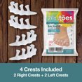 thumbnail image 5 of ZenToes Hammer Toe Straightener Crest with No Loop 4 Count Gel Spacer Splint and Crutch for Hammertoes, Overlapping and Mallet Toes, 5 Toe Separator, 5 of 9