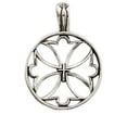 thumbnail image 1 of Sterling Silver 30" Unisex 1.5mm Box Chain Open Christian Canterbury Style Cross Pendant Necklace, 1 of 2