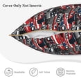 thumbnail image 3 of KLL Red And Blue Cars Decorative Throw Pillow Covers Velvet Soft for Couch Sofa Bedroom Living Room Outdoor (No pillow core)- 16"x16", 3 of 5