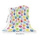 thumbnail image 3 of Easter Flannel Blanket Striped Printed Decorative Blanket, 3 of 6