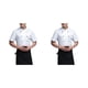 thumbnail image 3 of Kearding Uniforme de Chef de poliéster, delantal de cocina de verano de manga corta, trajes de doble botonadura, camisas para hombres, estilo Type6 NO6, 3 of 6