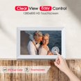 thumbnail image 3 of Digital Picture Frame, 10.1 inch Frameo Digital Frame WiFi, 1280 * 800 IPS HD Touchscreen, 32GB Storage, Instant Share Pictures Video, Smart Photo Frame Electronic, Gifts for Mom, House Warming, 3 of 5