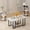 White+Black, variant on Cvortll Coffee Table Set of 3, Rectangle Faux Marble Tabletop & 2 Tiered Side Tables, Multi-Level Storage for Living Room(White & Golden)