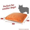 thumbnail image 3 of Majestic Pet | Villa Velvet Shredded Memory Foam Rectangle Pet Bed For Dogs, Removable Cover, Orange, Small, 3 of 3