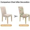 thumbnail image 6 of Vintage Butterfly Bloom Country Dining Chair Covers 4 Pack Washable Polyester Stretch Slipcovers Removable Seat Protector for Artistic Kitchen, 6 of 6