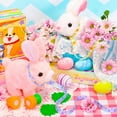 thumbnail image 2 of Bunby Bunny Plush Bunny Toys for Kids - Interactive Electronic Rabbit with Sounds, Wiggling Ears, Hopping Motion, Leash - Perfect for Easter, Christmas, or Birthday Gifts, 2 of 15
