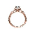 thumbnail image 3 of 1.25 Carat Excellent Oval Cut Natural Diamond Solitaire with Accents Beautiful Ring for Women in Solid 14K Rose Gold Size 11.5, 3 of 8