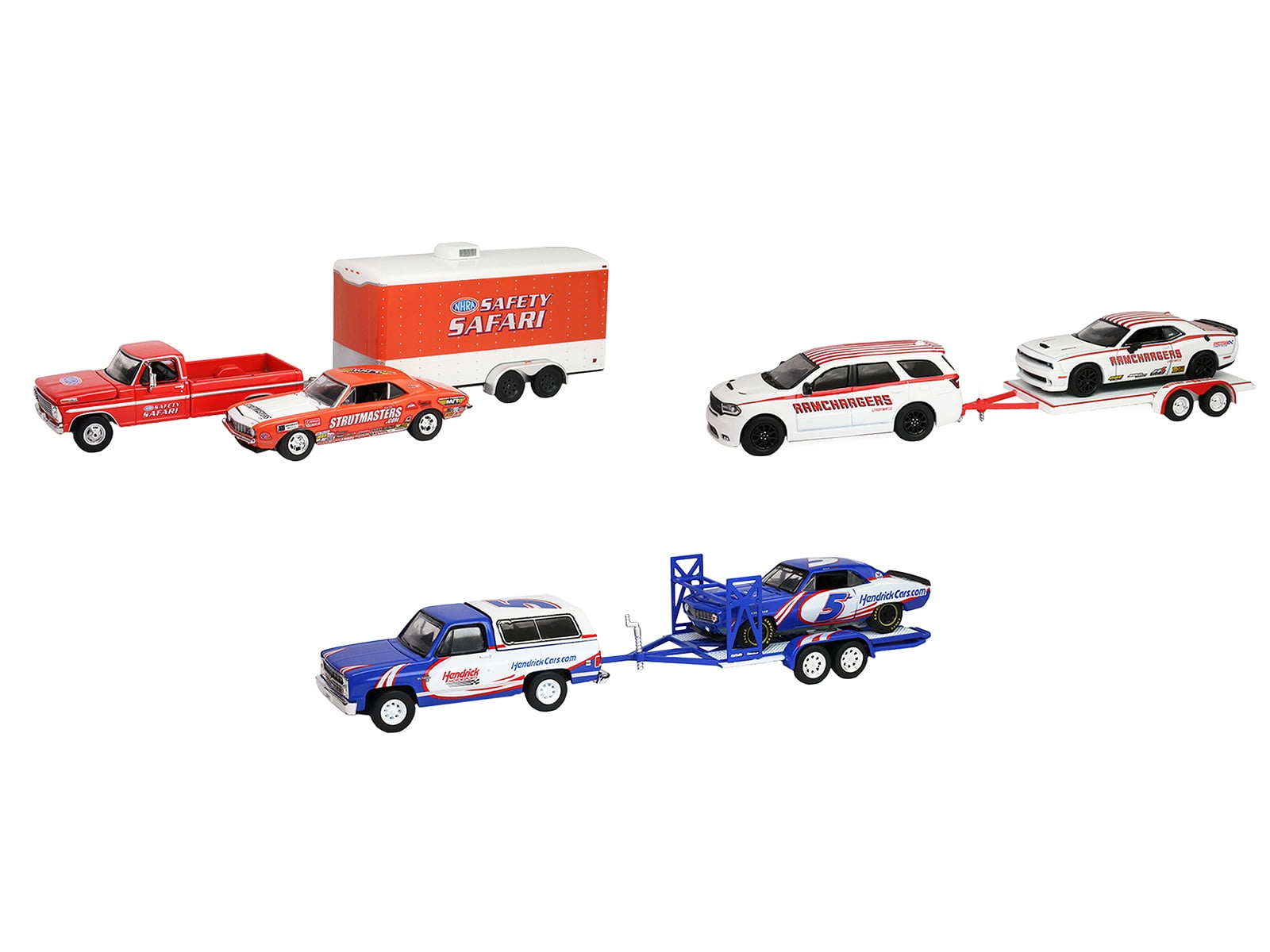 ミニカー Greenlight 1/64 HITCH & TOW Racing Hitch & Tow