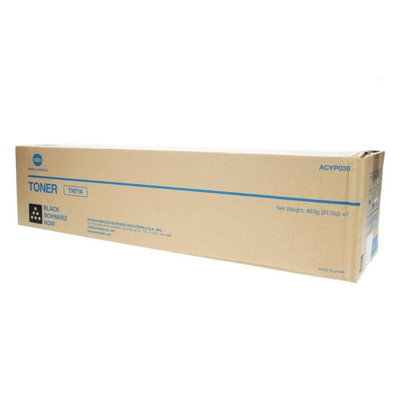 OEM Konica Minolta TN714 (ACYP030) Toner Cartridge, Black 45,000K Pages Yield