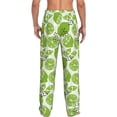 thumbnail image 3 of Xecao Green Various Lemons Men's Straight Lounge Pajama Pants: The Ultimate in Comfortable Sleepwear, 3 of 9
