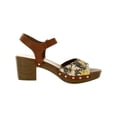 thumbnail image 2 of Style & Co. Womens Anddreas Faux Leather Clog Heel Sandals, 2 of 3