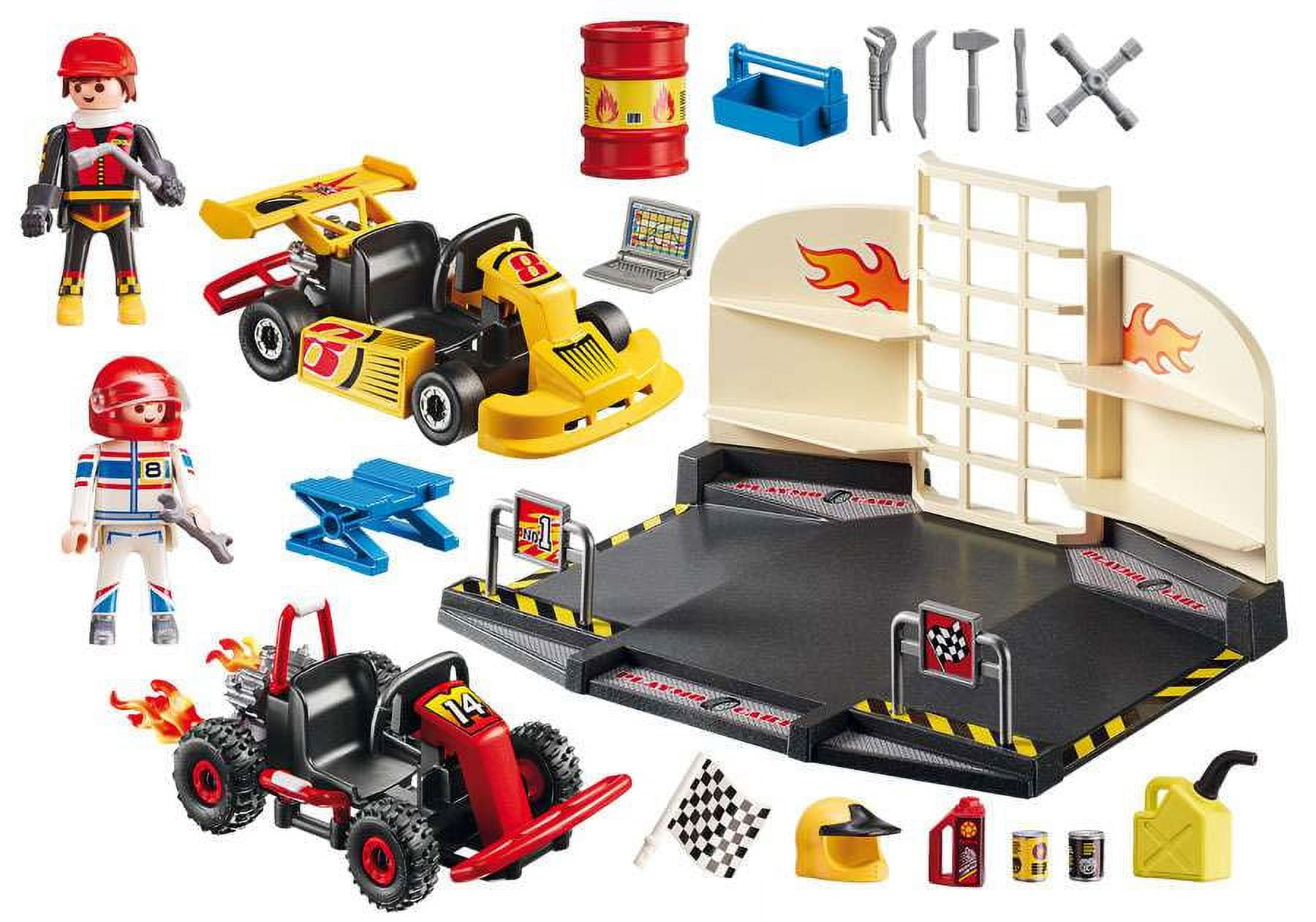 City Action Go-Kart Garage Set Playmobil 6869 