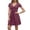 Z4-Red, variant on DGMIOCS Women's Dress for Summer A-Line V-Neck Puff Sleeve High Waist Swing Dress for Everyday and Elegant Yet Relaxed Blue XL