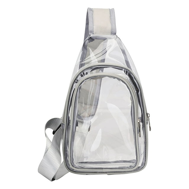 Transparent PVC Chest Bag for Men and Women – Large-Capacity Jelly Beach Backpack with Adjustable Shoulder Straps