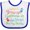 White and Royal, variant on Inktastic Electrician Like Daddy Boys or Girls Baby Bib