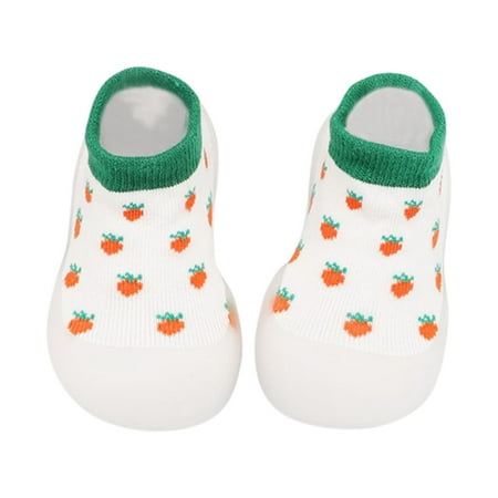 

Shoes Walkers Casual Fruit Indoor Socks Toddler Baby First Cute Elastic Baby Shoes Teal Baby Booties Toddler Girl Shoes 6