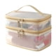 thumbnail image 1 of Neceser de doble malla, neceser de aseo, bolso de almacenamiento portátil para mujer de gran capacidad, bolso para guardar cosméticos, 1 of 2