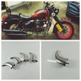 thumbnail image 2 of 4pcs Extension Mudguard Prevent Water Projections For Motorcycle - 70cm X 41cm X 30cm Chrome, 2 of 8