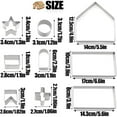 thumbnail image 3 of 3D Christmas Cookie Cutter Set, Gingerbread House Cutters Kit, Stainless Steel Christmas Biscuit Mold 18Pcs/Set, 3 of 8
