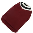 thumbnail image 4 of Prendas de Punto para Mascotas Cuello en V Estilo Universitario Chaleco de Punto para Perros de otoño e Invierno para Gatos Perros Conejos ChinchillaWine Red XL, 4 of 12