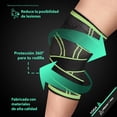 thumbnail image 3 of Par de Rodilleras Neopreno UrbanFit Pro Para Entrenamiento Crossfit Pesas Verde Mediana, 3 of 10
