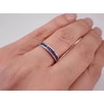 thumbnail image 3 of 2.10Ct Round Cut Simulated Sapphire Women's Ring 14K White Gold Plated, 3 of 3