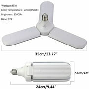 E27 LED Garage Light Bulb 45W Folding Led Garage Light Cool White US Household Decorative Lamp