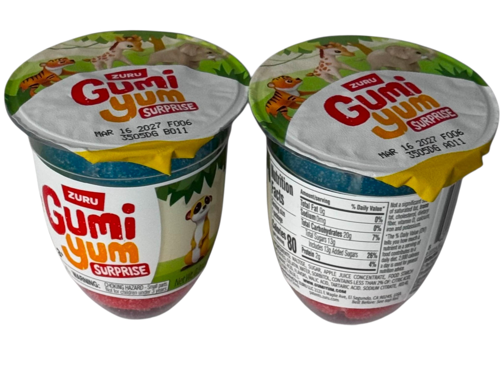GUMI YUM Wildlife Gumi Yum Surprise Fruit Flavor Candy Egg with
