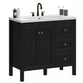 thumbnail image 3 of Uforic 36'' Modern Bathroom Vanity with Sink Combo, Freestanding Bathroom Storage Cabinet with Drawers & Doors, Black, 3 of 9