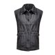 thumbnail image 5 of Chaqueta vaquera extragrande Augper para mujer, sin mangas, de longitud media y desgastada, 5 of 6