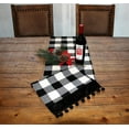 thumbnail image 2 of Plaid Table Runner – Buffalo Check Table Runner – Large Table Runner for Home Décor – Soft Cotton Blend – Premium Dining Table Runner for Christmas and Parties (72" Pom Pom Table Runner), 2 of 2