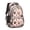 French Bulldog and, variant on Golden Retriever and Floral Blue Pattern Cute School Backpack Bag with Padded Back and Adjustable Shoulder Straps 16.9 X 12.6 X 5.9 Inches
